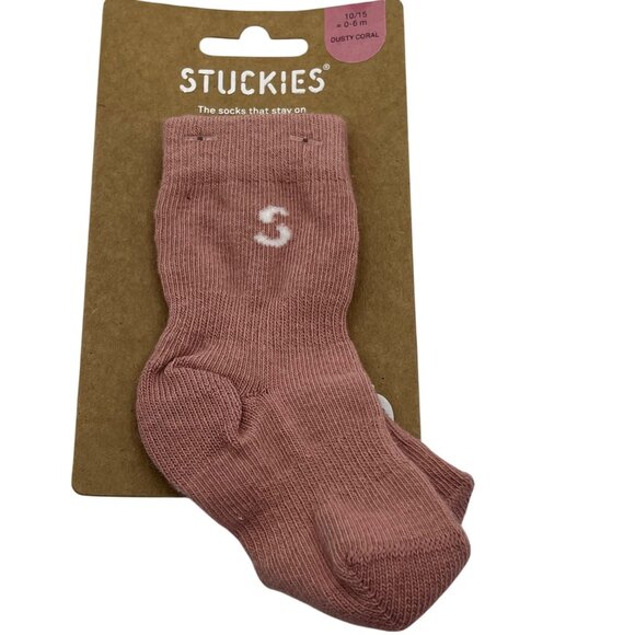 Baby Stay On Cotton Blend Socks By Stuckies 0-6M NWT Choose Color! - Picture 3 of 9